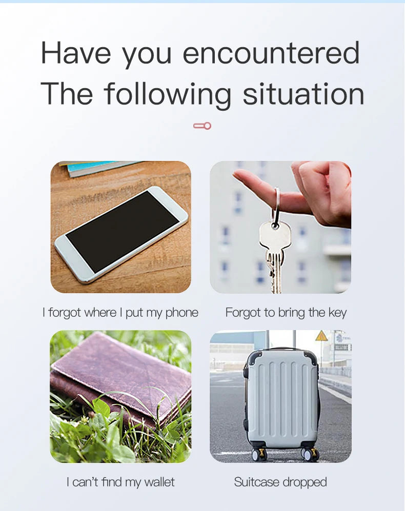 Smart Key Finder & Anti-Lost Locator for Keys, Wallet, Pets & Luggage