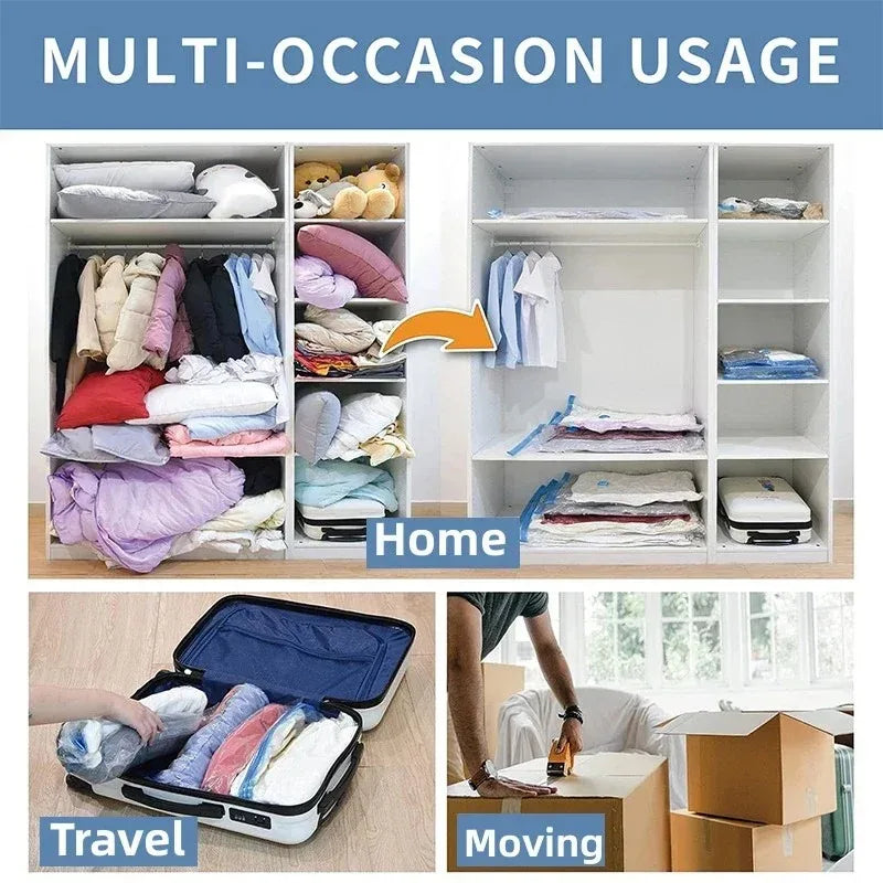 3/5PCS Vacuum Storage Bags for Clothes & Bedding