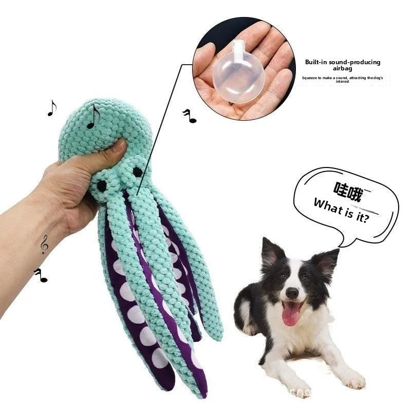 Plush Squeaky Dog Toy Set