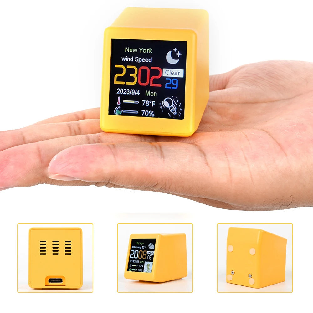 MINI Size Smart WIFI Weather Station Clock