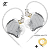 KZ ZSN Pro 2 Hybrid Drive 1BA 1DD in Ear Earphones HIFI Bass