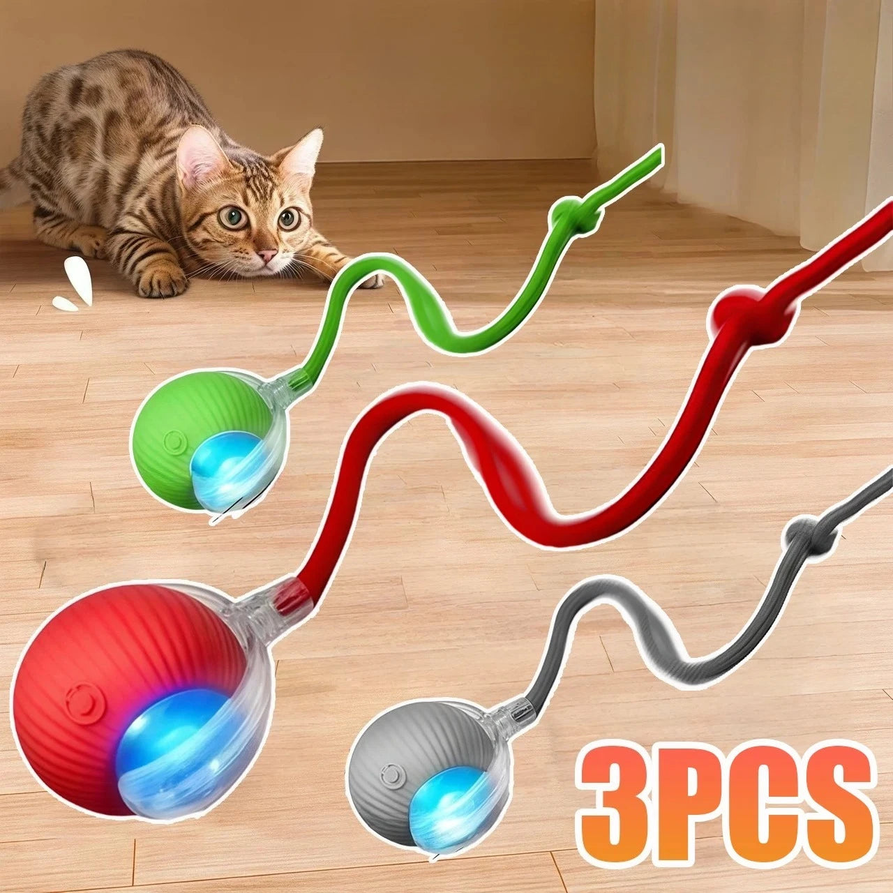 Automatic Interactive Cat Ball Toy | Rechargeable