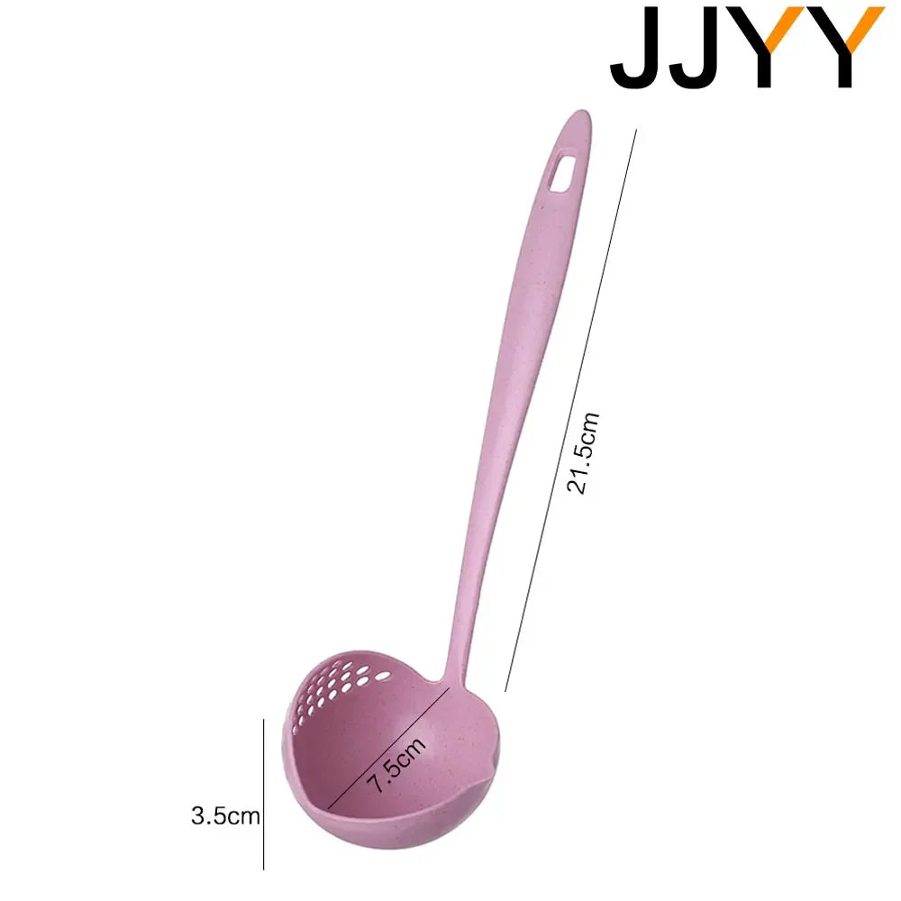 The 2 in 1 Kitchen Spoon Long handle Plastic Colander Filter