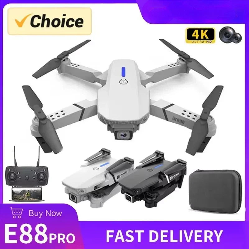 E88 Pro WIFI FPV Drone Wide Angle HD 4K/1080P Camera
