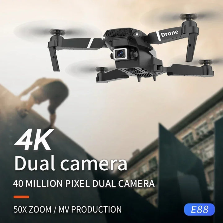 E88 Pro WIFI FPV Drone Wide Angle HD 4K/1080P Camera