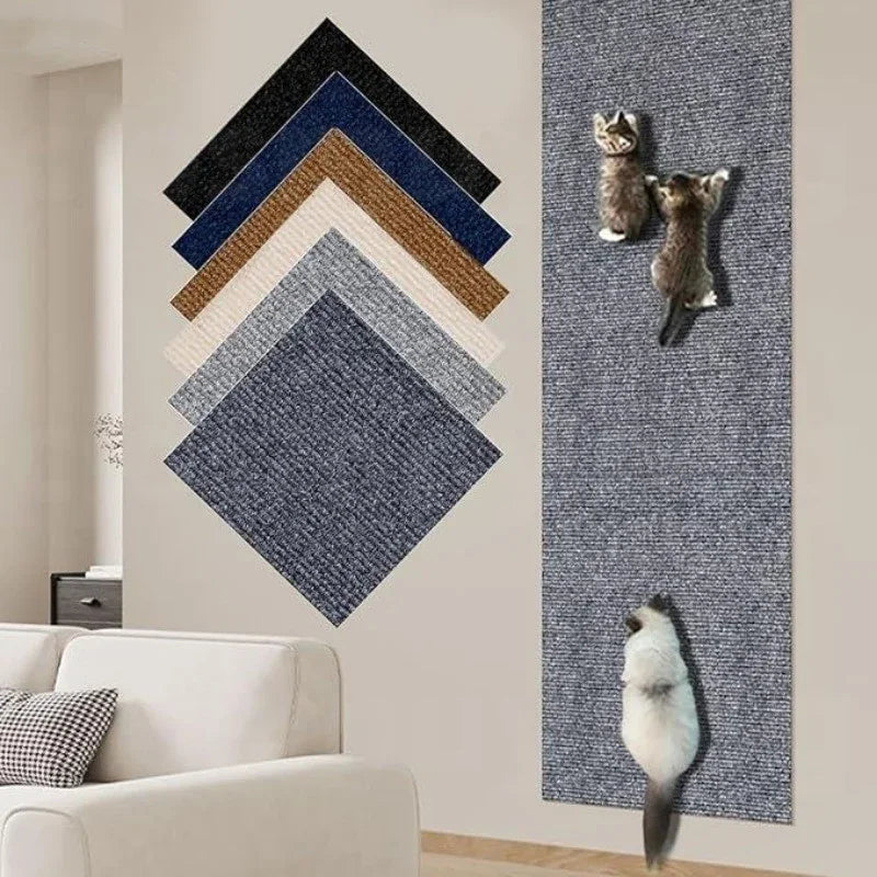 Self Adhesive Cat Scratch Protector Mat for Sofas, Furniture & Walls