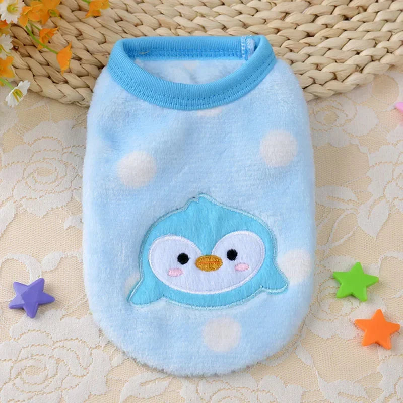Fleece Dog Hoodie Vest