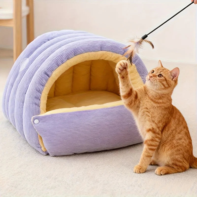 Breathable Cat Bed Soft Cozy Sleeping Cushion for Indoor Cats Kittens