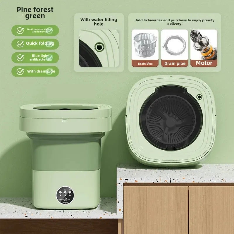 Portable Folding Washing Machine Home Use Integrated