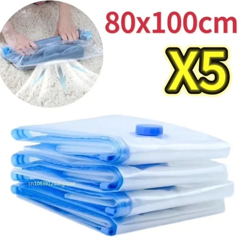 3/5PCS Vacuum Storage Bags for Clothes & Bedding