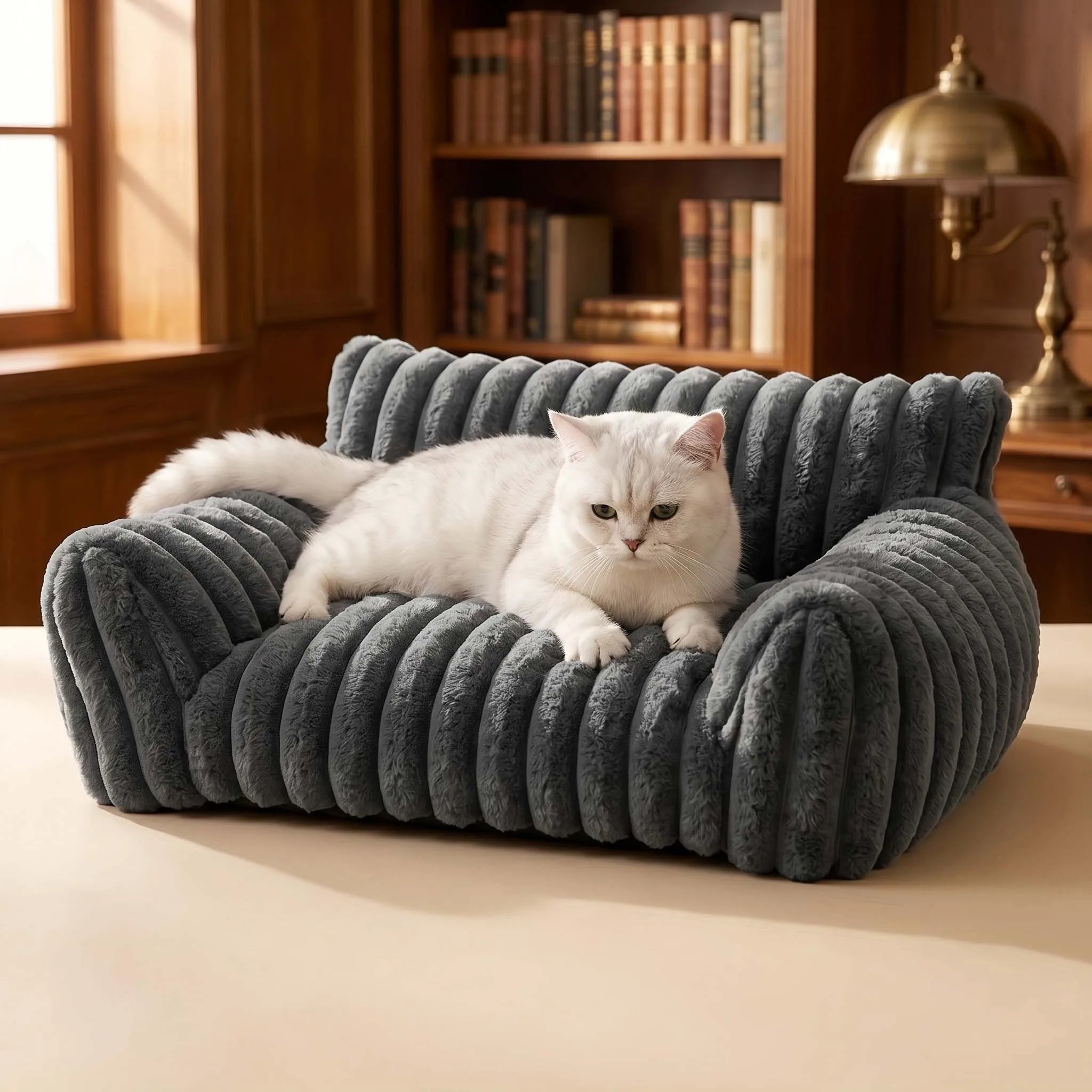 Soft Plush Cat Sofa Bed