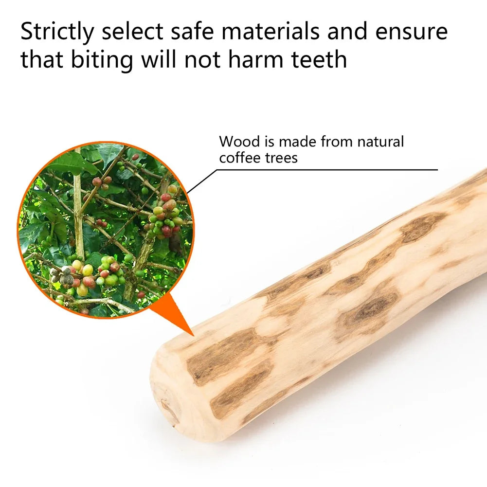 Natural Coffee Wood Cat Chew Toy