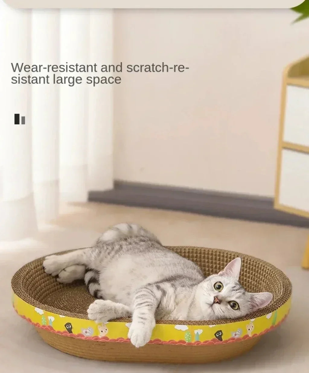 Multi-Purpose Cardboard Cat Scratcher