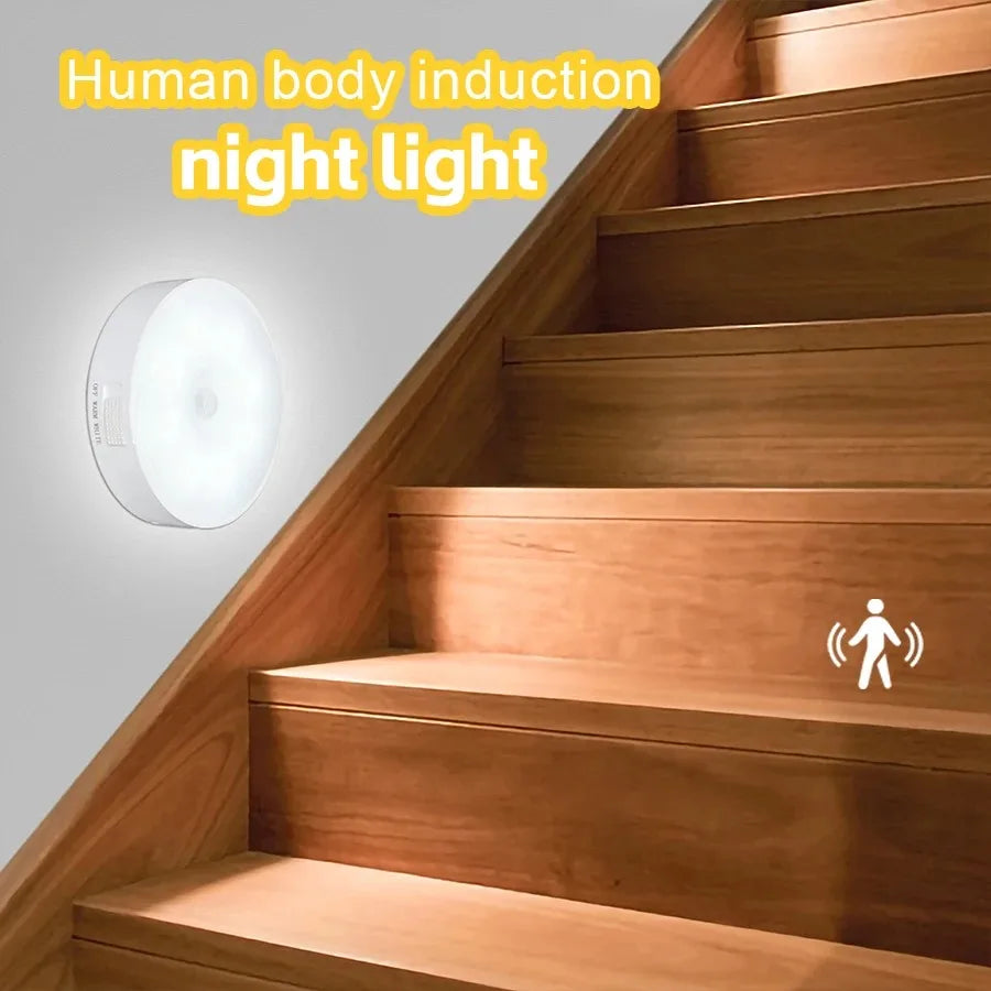 LED Smart Human Body Wireless Magentic Suction Sensor Night Lights