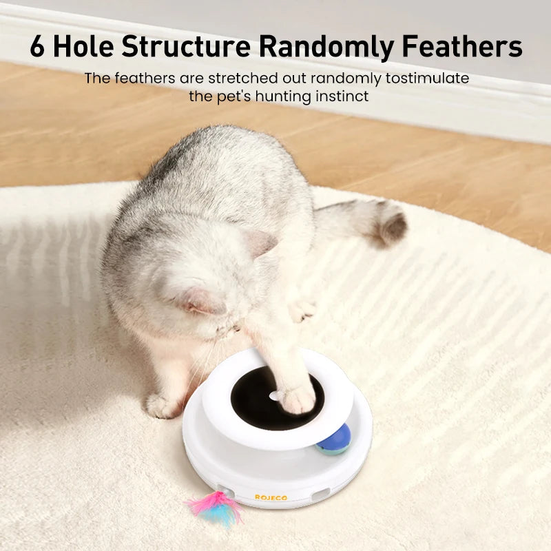 ROJECO 2-in-1 Automatic Cat Toy Set