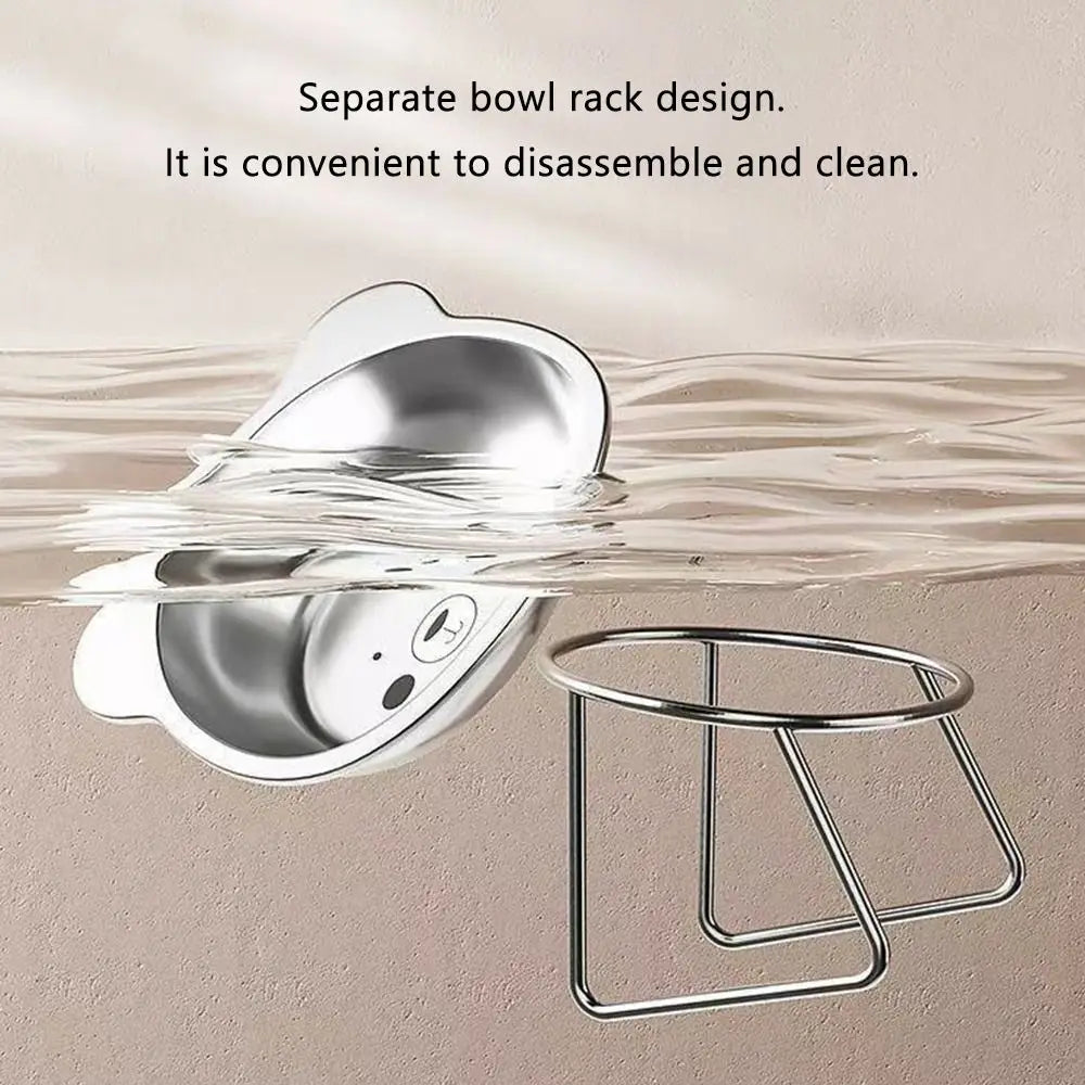 Elevated Stainless Steel Cat Bowl